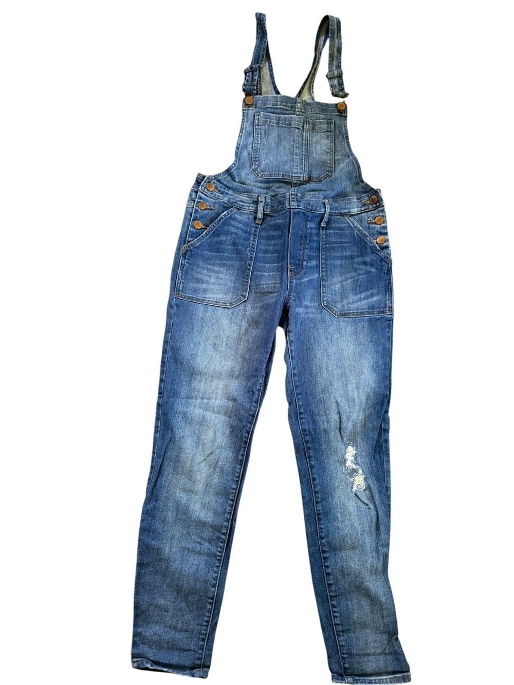 Women’s Bullhead Denim Co. Classic Denim Overalls EUC Size Small